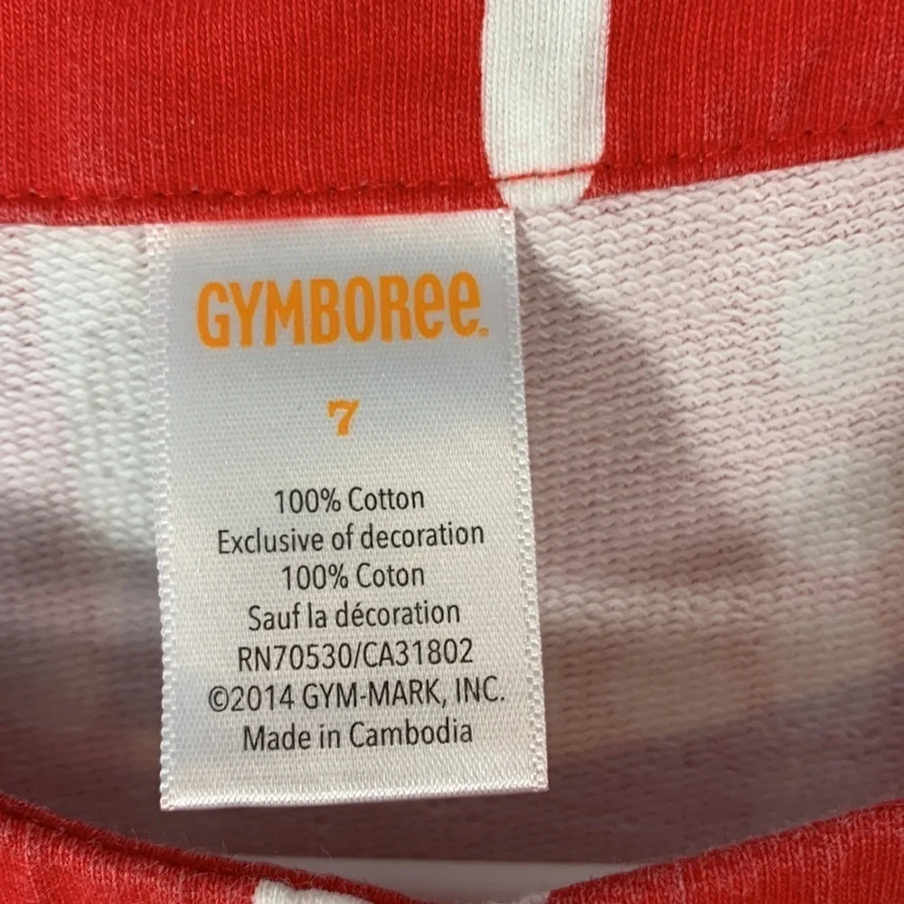 Gymboree size 7 wide neck 3/4 sleeves shift dress red white mod plaid Holiday